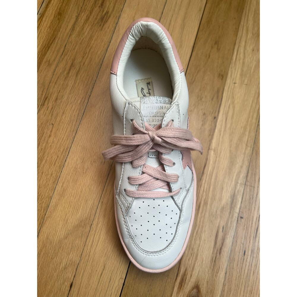 Vintage Havana Denisse 27 White and Baby Pink Star Sneakers Women's 8 - Picture 8 of 16